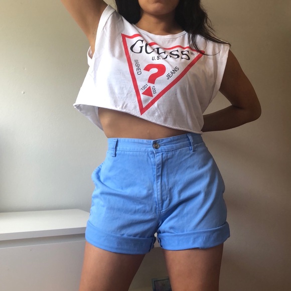 Blue Chaps Shorts - Picture 1 of 6